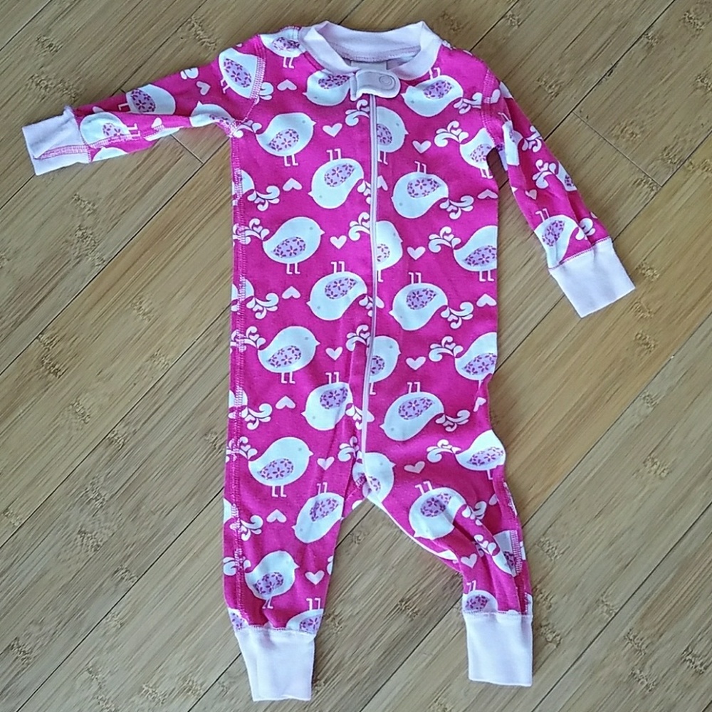 Hanna Andersson pink sleep suit